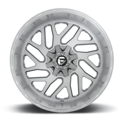 Aluminum Wheels 20X12 Triton Platinum D715 5 On 127/5 On 139.7 Brush Gunmetal Gray/Clear Tint 87.1 Bore -43 Offset Mesh Spoke Fuel Off Road Wheels