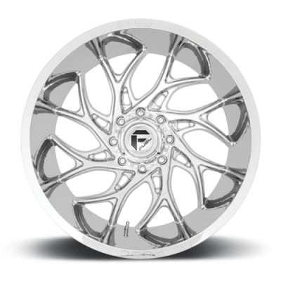 Aluminum Wheels 22X10 Runner D740 5 On 139.7 Chrome 78 Bore -18 Offset Fuel Off Road Wheels