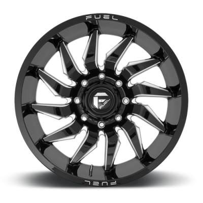 Aluminum Wheels 22X10 Saber D744 5 On 127 Gloss Black Milled 71.5 Bore -18 Offset Fuel Off Road Wheels