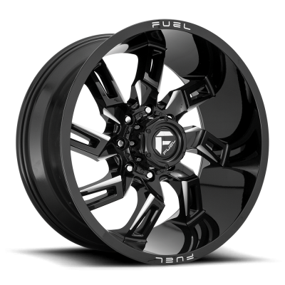 Aluminum Wheels 20X9 Lockdown D747 5 On 127 Gloss Black Milled 71.5 Bore 1 Offset Fuel Off Road Wheels
