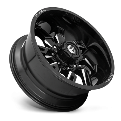Aluminum Wheels 20X9 Lockdown D747 5 On 127 Gloss Black Milled 71.5 Bore 1 Offset Fuel Off Road Wheels