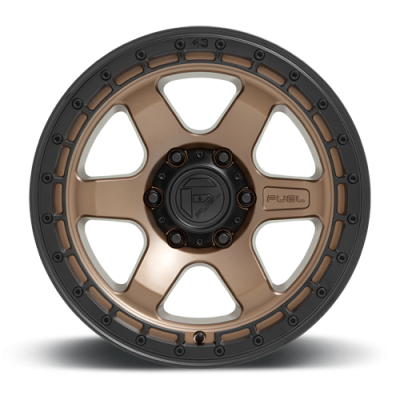 Aluminum Wheels 18X9 Block D751 5 On 127 Matte Bronze/Black Ring 71.5 Bore -12 Offset 6 Spoke Fuel Off Road Wheels