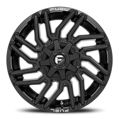 Aluminum Wheels 22X12 Typhoon D776 5 On 114.3/5 On 127 Gloss Black 78 Bore -44 Offset Fuel Off Road Wheels