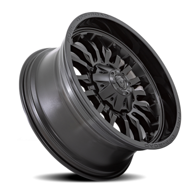 Aluminum Wheels 22X10 Arc D796 6 On 135/6 On 139.7 Matte Black W/ Gloss Black Lip 106.1 Bore -18 Offset Fuel Off Road Wheels