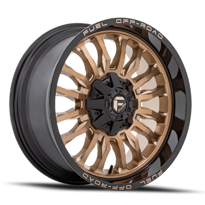 Aluminum Wheels 22X12 Arc D797 5 On 114.3/5 On 127 Platinum Bronze/Black Lip 78.1 Bore -44 Offset Fuel Off Road Wheels