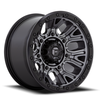 Aluminum Wheels 17X9 Traction D825 5 On 127 Gunmetal Gray/Black Ring 71.5 Bore 1 Offset Fuel Off Road Wheels
