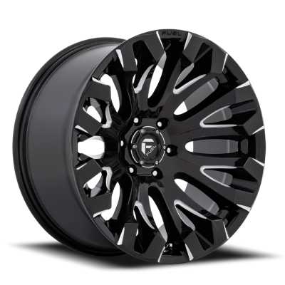 Aluminum Wheels 20X9 Quake D828 5 On 114.3 Gloss Black Milled 72.56 Bore 1 Offset Fuel Off Road Wheels