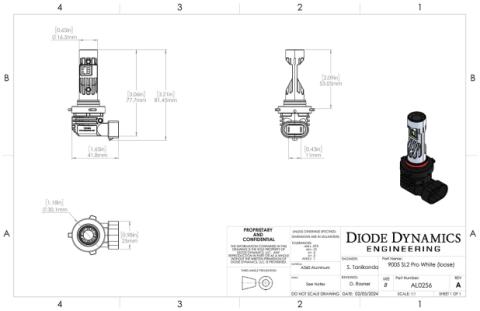 9005/9011/H10 White SL2 Pro LED Bulbs Pair Diode Dynamics