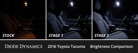 Interior LED Kit for 2016-2023 Toyota Tacoma, Cool White Stage 1 Diode Dynamics