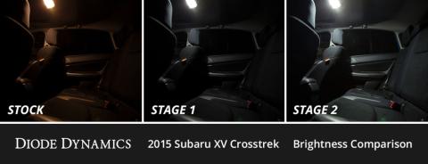 Interior LED Kit for 2013-2016 Subaru XV Crosstrek, Cool White Stage 1 Diode Dynamics
