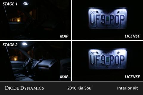 Interior LED Kit for 2010-2013 Kia Soul, Cool White Stage 2 Diode Dynamics