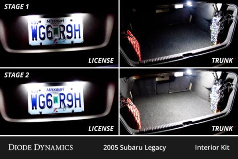 Interior LED Kit for 2005-2009 Subaru Legacy, Cool White Stage 2 Diode Dynamics