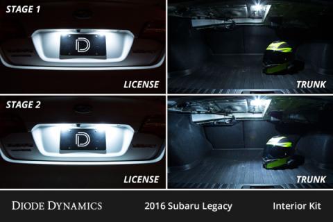 Interior LED Kit for 2010-2014 Subaru Legacy, Cool White Stage 2 Diode Dynamics