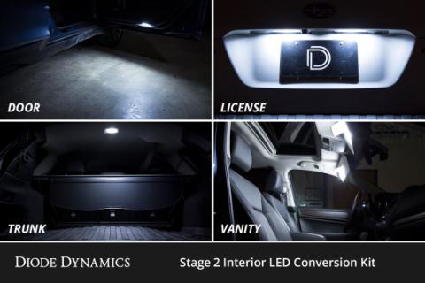 Interior LED Kit for 2007-2014 Chevrolet Suburban, Cool White Stage 1 Diode Dynamics