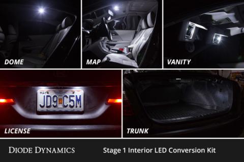 Interior LED Kit for 2012-2017 Toyota Camry, Cool White Stage 2 Diode Dynamics