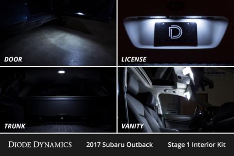 Interior LED Kit for 2015-2019 Subaru Outback, Cool White Stage 1 Diode Dynamics