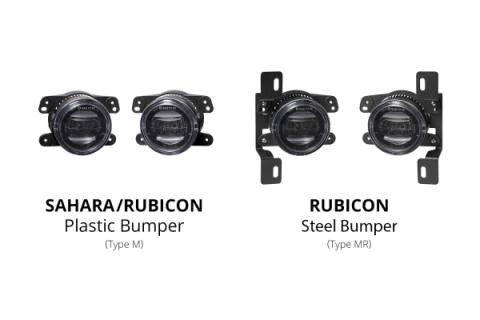 Elite Series Fog Lamps for 2018-2022 Jeep JL Wrangler Sahara/Rubicon w/ Plastic Bumper Pair Yellow 3000K Diode Dynamics