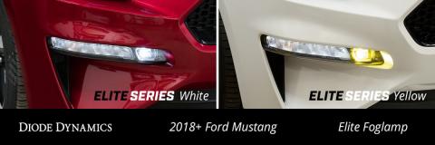 Elite Series Combination Fog Lamp for 18-21 Ford Mustang Cool White Pair Diode Dynamics