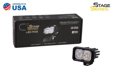 Stage Series 2 Inch LED Pod, Sport White Combo Standard RBL Each