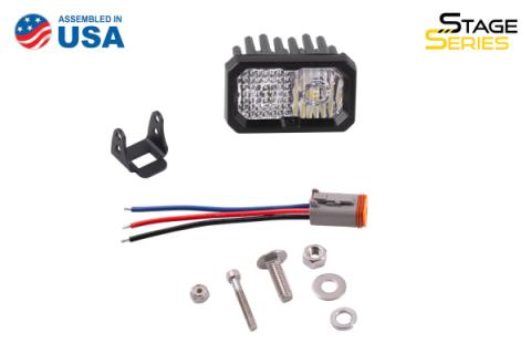 Stage Series 2 Inch LED Pod, Sport White Flood Standard RBL Each