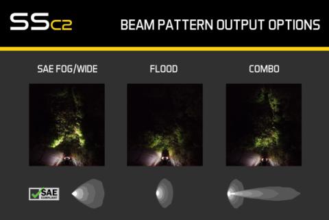 Stage Series 2 Inch LED Pod, Pro Yellow Flood Flush ABL Each