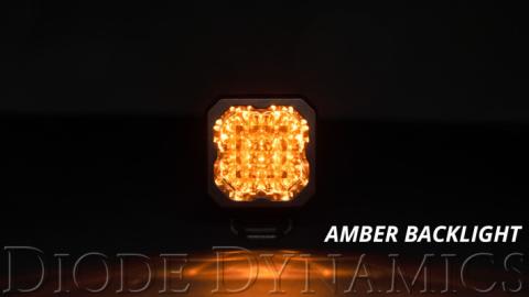 Stage Series C1 LED Pod Sport Yellow Wide Standard ABL Each Diode Dynamics