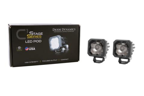 Stage Series C1 LED Pod Sport White Flood Standard RBL Pair Diode Dynamics