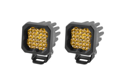 Stage Series C1 LED Pod Sport Yellow Flood Standard ABL Pair Diode Dynamics