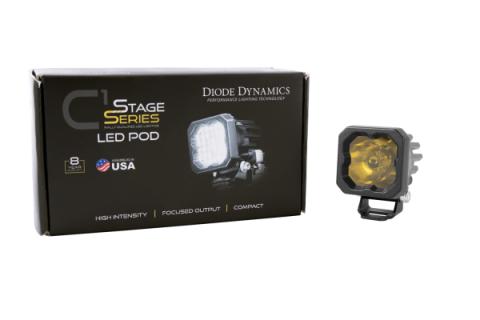 Stage Series C1 LED Pod Sport Yellow Flood Standard ABL Each Diode Dynamics