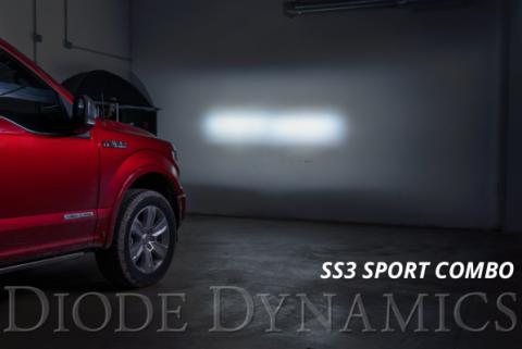 SS3 LED Ditch Light Kit for 2015-2020 Ford F-150 Sport White Combo Diode Dynamics