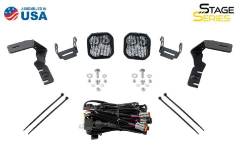 Stage Series 2in LED Ditch Light Kit for 2019-2021 Ford Ranger, Sport Yellow Combo