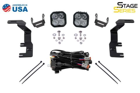 SS3 LED Ditch Light Kit for 2015-2021 Chevrolet Colorado, Pro White Combo Diode Dynamics