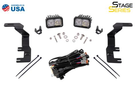 SS3 LED Ditch Light Kit for 2015-2021 Chevrolet Colorado, Pro White Combo Diode Dynamics