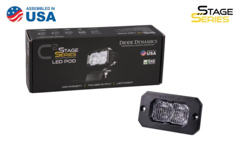 Stage Series 2in LED Pod Sport White Combo Flush RBL Single Diode Dynamics