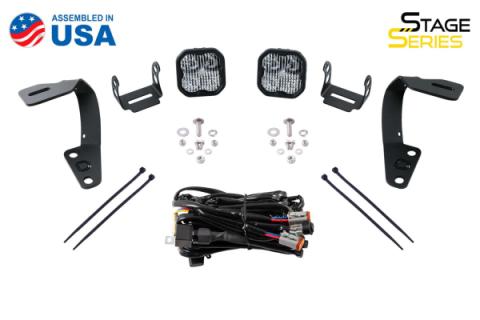 Stage Series 2in LED Ditch Light Kit for 2010-2021 Toyota 4Runner Sport White Combo Diode Dynamics
