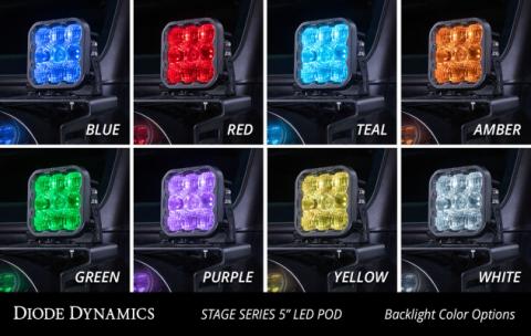 SS5 LED Pod Sport White Spot Single Diode Dynamics