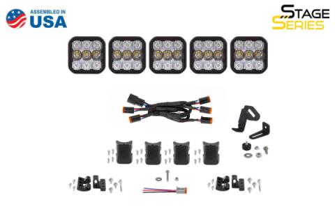 SS5 Sport Universal CrossLink 5-Pod Lightbar Yellow Combo Diode Dynamics