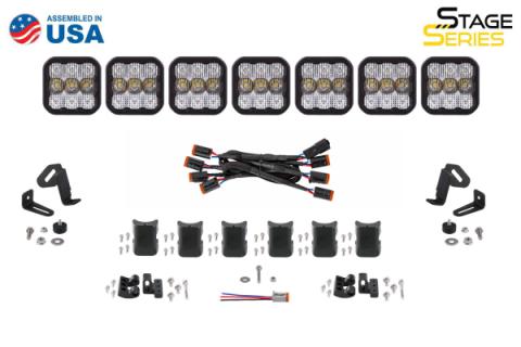SS5 Sport Universal CrossLink 7-Pod Lightbar White Combo Diode Dynamics