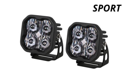 SS3 Sport ABL White SAE Fog Standard Pair Diode Dynamics