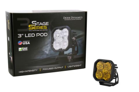SS3 Sport ABL Yellow SAE Fog Standard Single Diode Dynamics