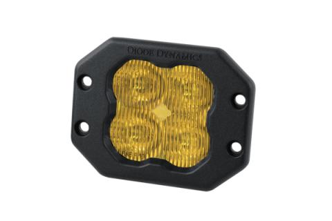 SS3 Pro ABL Yellow SAE Fog Flush Single Diode Dynamics