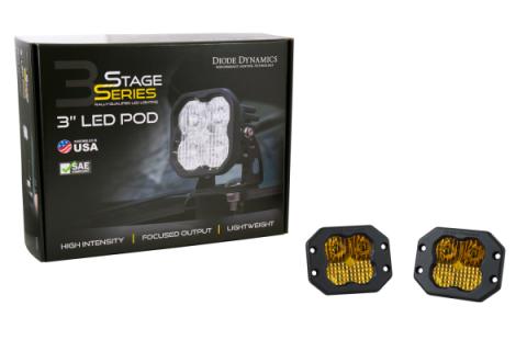 SS3 Pro ABL Yellow Flood Flush Pair Diode Dynamics
