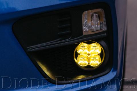 SS3 LED Fog Light Kit for 2013-2018 Acura RDX Yellow SAE Fog Pro w/ Backlight Diode Dynamics
