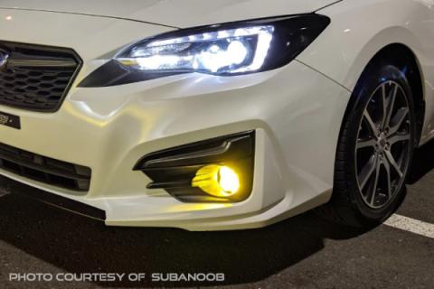 SS3 LED Fog Light Kit for 2015-2021 Subaru Impreza (w/ Eyesight Package) Yellow SAE Fog Max w/ Backlight Diode Dynamics