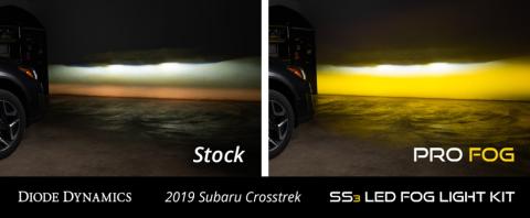 SS3 LED Fog Light Kit for 2016-2021 Subaru Crosstrek Yellow SAE Fog Max w/ Backlight Diode Dynamics