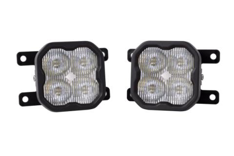 SS3 LED Fog Light Kit for 2010-2018 Ford Transit Connect White SAE Fog Pro w/ Backlight Diode Dynamics