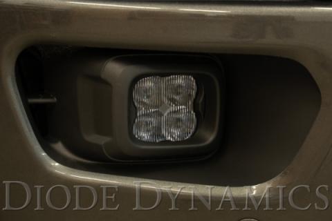 SS3 LED Fog Light Kit for 2019-2021 Ford Ranger Yellow SAE Fog Pro w/ Backlight Diode Dynamics