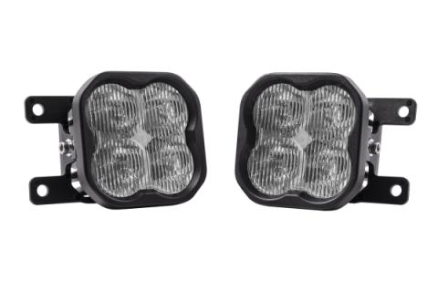 SS3 LED Fog Light Kit for 2019-2021 Ford Ranger Yellow SAE Fog Pro w/ Backlight Diode Dynamics