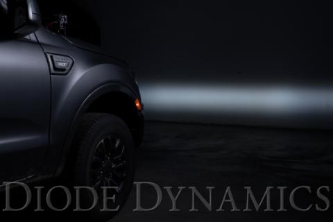 SS3 LED Fog Light Kit for 2019-2021 Ford Ranger Yellow SAE Fog Pro w/ Backlight Diode Dynamics