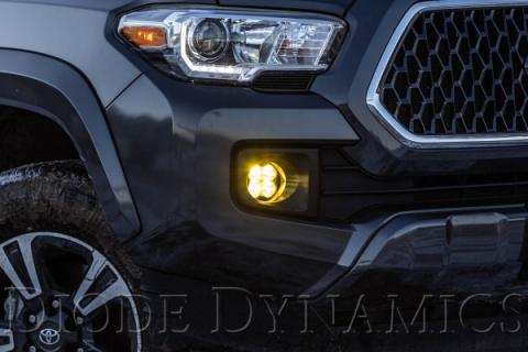 SS3 LED Fog Light Kit for 2016-2021 Toyota Tacoma White SAE Fog Sport w/ Backlight Diode Dynamics